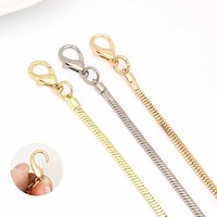 BC040 dompet aksesori perangkat keras rantai ular Aloi lebar 120cm kustom tali bahu rantai tas tangan pegangan rantai