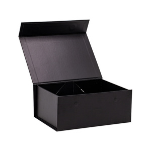 Luxury Scratch Resistance A5 Deep Black Magnetic Gift <b>Box</b> Packaging in Bulk - Product Image 2