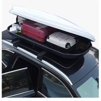 Boîte de toit et tente de toit ABS 420L à double ouverture latérale, noire, universelle, compatible avec Toyota Sports Design XLY