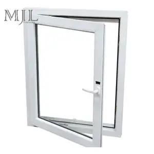 MJL-ventanas abatibles de PVC, vidrio templado de alta calidad, esmaltado