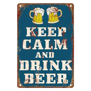 Targa Vintage in Metallo 'KEEP CALM' con Scritte 'GET NAKED' e 'EAT CAKE ROLL ONE', Insegna Retrò in Latta per Decorazione Murale di BAR, CLUB, PUB, CAFFÈ, Poster in Metallo Personalizzabile - Product Image 4