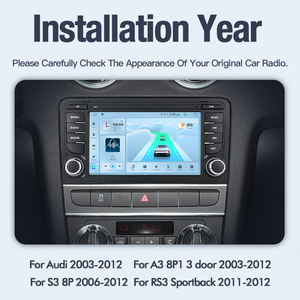 STWEI Android Car Radio 7 Inch Video Player For Audi A3 8P S3 2003-2012 RS3 Sportback Multimedia Carplay <b>Auto</b> GPS Navigation - Product Image 6