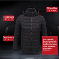 Veste chauffante électrique rechargeable par USB pour homme et femme, veste chauffante pour l'hiver
