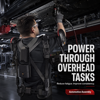 Exosquelette de membre supérieur longue durée à haute assistance et anti-fatigue pour la construction intensives et la manutention de matériaux industriels