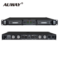 Amplificateur de puissance numérique de classe D à 2 canaux D2400 2X2400W Professionnel 1U Montage en rack Métal XLR+Speakon Performance scénique