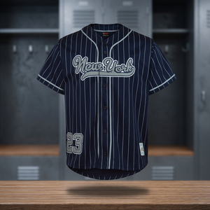 Camiseta de Béisbol Personalizada con Rayas para Hombre y Mujer, Uniforme con Botones, Camisa Personalizada con Nombre, Número y Logotipo del Equipo Bordados e Impresos, Tallas Grandes, Manga Corta - Product Image 2