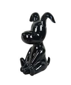 Usine personnalisée résine Art et artisanat <span class=keywords><strong>peinture</strong></span> à la main Sculpture en fibre de verre mignon abstrait Animal chien Statue ornement pour la décoration intérieure - Product Image 4