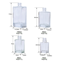 Vente en gros de flacons compte-gouttes carrés et ronds de 15 ml, 30 ml, 50 ml, 100 ml pour soins capillaires, sérum, parfum, huiles essentielles