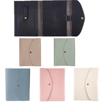 Couverture de carnet en cuir PU A5 avec emplacements pour cartes, couverture de planificateur portable avec poche pour téléphone, étui de protection pour livre avec porte-stylo