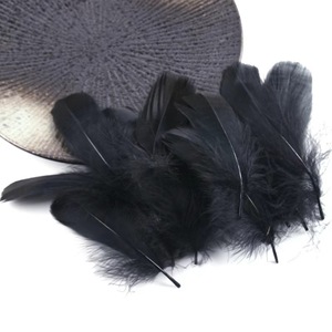 Vente en gros 100 pièces 6-12cm plumes d'aile de canard/oie blanches multicolores matériel de paon pour bricolage artisanat décorations de fête de mariage à <span class=keywords><strong>la</strong></span> maison - Product Image 6
