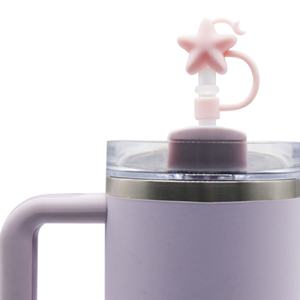 Bouchons de paille créatifs en plastique souple, design 3D mignon de dessin animé, pour accessoires de bar et de boisson - Product Image 2