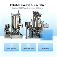 Système d'émulsification, de mélange, de dispersion et d'homogénéisation multifonctionnel ACS 5L-5000L pour poudre/eau/plastique/produits chimiques/aliments/boissons 220V