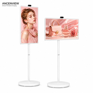 Pantalla Inteligente Inalámbrica Portátil <span class=keywords><strong>para</strong></span> Fitness en Casa y Cocina, Pantalla Táctil de 27 y 32 Pulgadas, Android 13, con Ruedas y Batería - Product Image 1