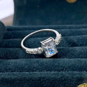 Foxi thời trang hot bán AAA Zirconia Pave Nhẫn phụ nữ phụ nữ nhẫn trang sức 18K mạ vàng Zirconia Nhẫn