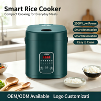 Mini-cuiseur à riz numérique intelligent portable multifonctionnel pour la cuisine de voyage avec tasse doseuse et spatule