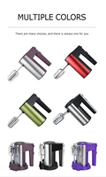 Mélangeur électrique à main, bouton éjecteur, mélangeur de farine de cuisine, pâte à moustaches, agitateur de cuisson, batteur à oeufs pour machine à gâteaux
