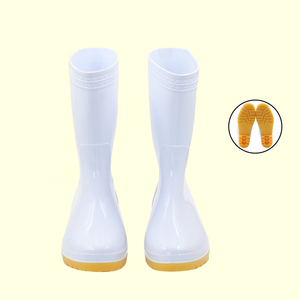 Botas de lluvia de buena calidad estilo caliente claro barato Botas Gumbotts impermeable De Hule Blancas Alimenticias adultos - Product Image 1