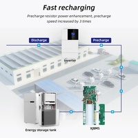 Carte de protection PCB pour onduleur de stockage d'énergie à batterie au lithium XJ LCD, BMS intelligent 100A 60V/48V 15S/16S pour batteries LiFePO4 avec WiFi et Bluetooth