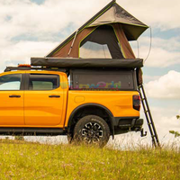 Tente de toit Camping extérieur carré pliable Popup tente de voiture tout-terrain coque dure 2 hommes pliable Dachzelt tente de toit ultralégère