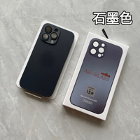 AG Matte Verre Trempé Hard Cover Lens Protector Phone Case pour iPhone 16 Pro Max iPhone 15 14 Avec Retail Packaging