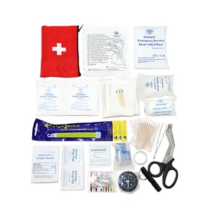 Red Nylon Professional Ambulance First Aid Bag With Resuscitation Equipment