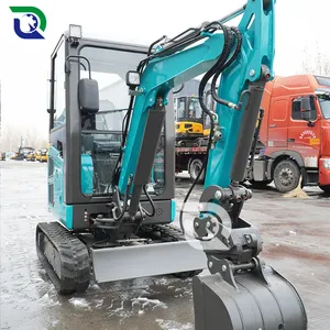 Langtu Mini Crawler Excavator 1t 1.5t 1.8t 2t Hydraulic Digging Wheel Excavator Machine Customised Small Engine Kubota Engine