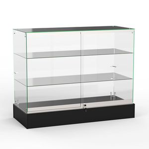 Vitrina de Exhibición con Marco de Vidrio Templado y MDF con Iluminación LED de Visión Completa para Supermercados, Marca Keway - Product Image 1