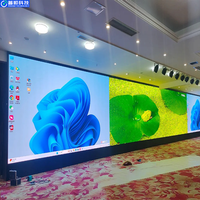 Mur vidéo LED fixe d'intérieur pour salle de conférence universitaire, auditorium, affichage multimédia, présentation couleur intégrale, service frontal
