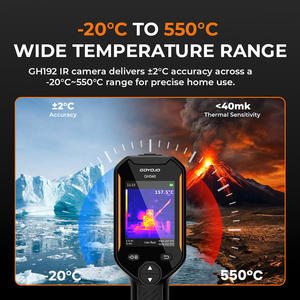 Cámara Termográfica GH340 GH192, Resolución IR de 256x192, Imagen Térmica Visual de 2MP 640x480 para Inspección Eléctrica y HVAC - Product Image 4