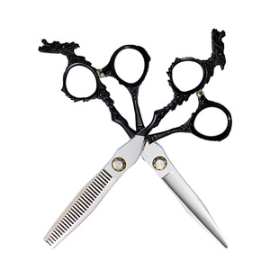 Hairdressing Scissors Set 6 Inch 9Cr13 Stainless Steel Professional Hairdresser Shears Flat Thinning Scissors - Product Image 1
