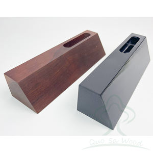 Porte-cartes de visite en bois personnalisé de haute qualité, plaque nominative en bois pour bureau - Product Image 3