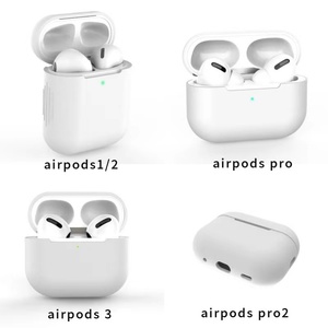 Housses pour écouteurs en silicone OEM Housse pour écouteurs sans fil Protection Pouch Box Soft Skin Cute Colors Bag pour Apple Airpods 1 2 3 Pro - Product Image 6