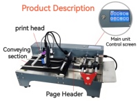 Imprimante jet d'encre T6 multifonctionnelle, machine de marquage haute précision pour codes QR et codes-barres sur plastique, machine de codage et de pagination tout-en-un
