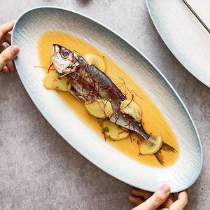 <span class=keywords><strong>Plato</strong></span> <span class=keywords><strong>de</strong></span> pescado <span class=keywords><strong>de</strong></span> porcelana <span class=keywords><strong>de</strong></span> cocina <span class=keywords><strong>de</strong></span> restaurante <span class=keywords><strong>de</strong></span> tamaño grande ovalado personalizado, bandeja con diseño <span class=keywords><strong>de</strong></span> piedra, utensilios <span class=keywords><strong>de</strong></span> cocina <span class=keywords><strong>de</strong></span> arena movediza, <span class=keywords><strong>plato</strong></span> <span class=keywords><strong>de</strong></span> cerámica, <span class=keywords><strong>plato</strong></span> <span class=keywords><strong>de</strong></span> pescado - Product Image 1