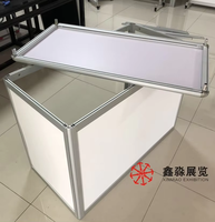 Table de négociation pliante en aluminium moderne de la plus chaude et de haute qualité, vitrine d'exposition et stand d'exposition