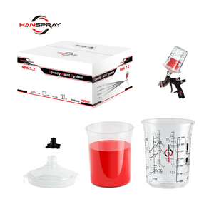 Pistolet de peinture sans air HANSPRAY 400ML avec système de gobelet de préparation pour la peinture de carrosserie <span class=keywords><strong>automobile</strong></span>, qualité industrielle supérieure - Product Image 3