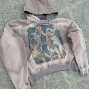 T-shirt pour homme en coton 100% de haute qualité, personnalisé, délavé à l'acide, surdimensionné, vintage, uni, printemps, impression numérique longue, en molleton français - Product Image 1