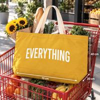 Sacs de shopping personnalisés de grande taille en polycoton avec logo, vente en gros pour les promotions et les événements des magasins de détail