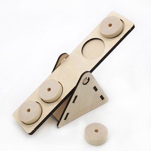 Wooden Balance Board <b>Kit</b> For Kids Science Education <b>Diy</b> Assembly Toy With Geometric Shapes Manual Control Age 4 6Y - Product Image 4