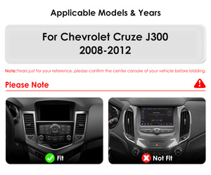 CARUPEZ Radio de Auto Android Estilo <span class=keywords><strong>Tesla</strong></span> de 9.7 Pulgadas para Chevrolet Cruze J300 2008-2012 IPS DSP GPS Cámara de Reversa CarPlay Inalámbrico - Product Image 2