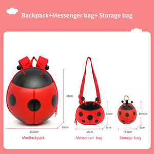 超可爱新款设计三件套可爱儿童瓢虫背包书包Eva材质冬夏用 - Product Image 2