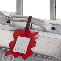 Étiquette de bagage en cuir PU avec protection de la vie privée, étiquettes nominatives de voyage pour sacs à dos et valises