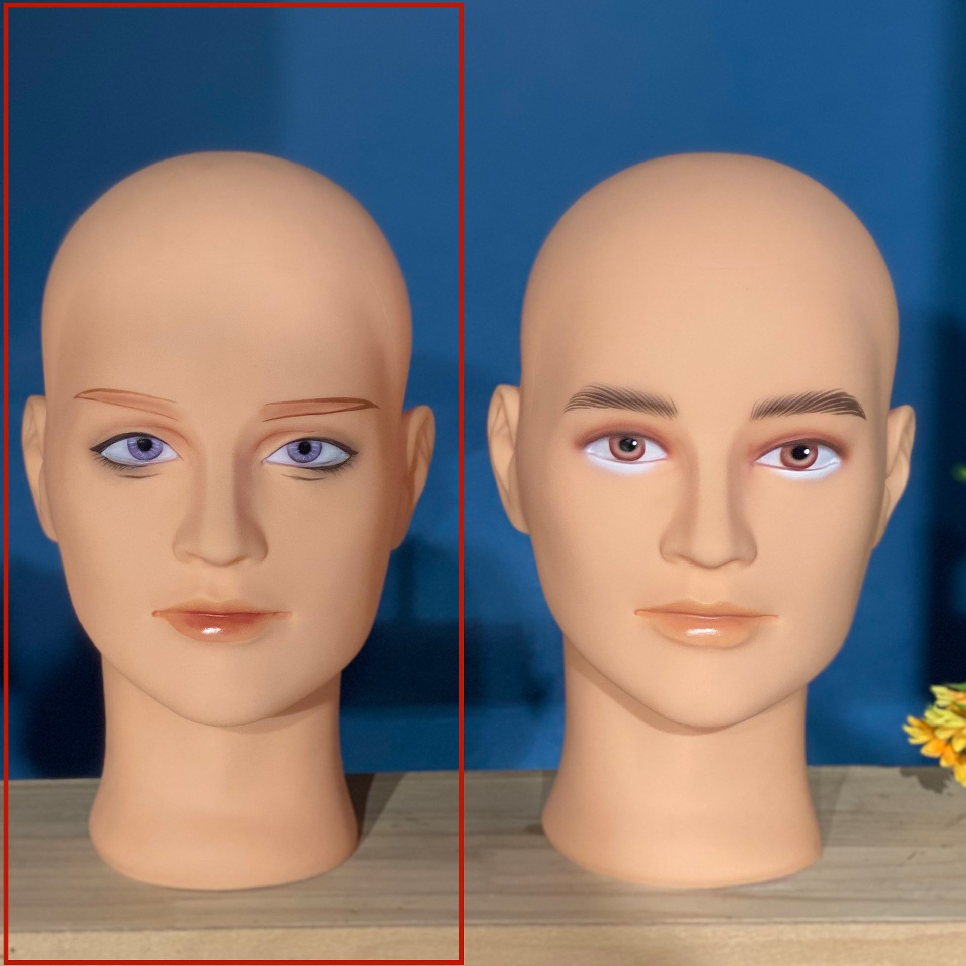 Tête chauve masculine 04