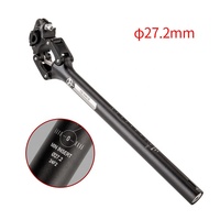 Tija de sillín con suspensión GEWAGE, ajuste duro/blando, estructura de 4 enlaces, 27.2/30.9/31.6mm para bicicletas de carretera, gravel, MTB y eléctricas