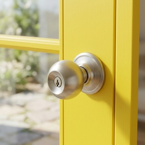 Study Room Three-<b>Bar</b> Ball Lock for Aluminum/Plastic Frames - Keyed Universal Silent Lock with Privacy Protection - Product Image 1
