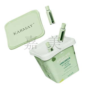 Caja cuadrada de plástico de 30 onzas de 1 litro para cosméticos de maquillaje con esencia de ácido salicílico, caja a prueba de manipulaciones - Product Image 5