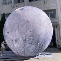 Thème de l'espace Boule de lune gonflable LED Planète Lune Ballon
