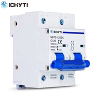 Disjoncteur solaire photovoltaïque bipolaire CHYT DC 1000V 100A 125A pour système de panneaux solaires CE