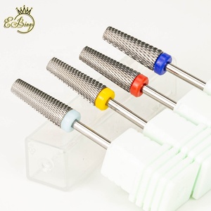 Süper 2XF <span class=keywords><strong>M</strong></span> 5 in 1 küçük varil Efile kesici çapaklar 6.0*16.0mm düz üst profesyonel konik tırnak matkap uçları Tungsten karbür - Product Image 4