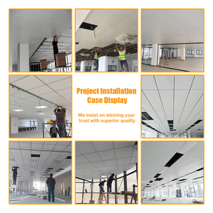 Plaque de <span class=keywords><strong>plafond</strong></span> suspendu en aluminium perforé de haute qualité, absorption acoustique, <span class=keywords><strong>faux</strong></span> <span class=keywords><strong>plafond</strong></span> 600x600 pour bureau, centre commercial - Product Image 4
